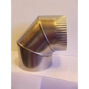 90°-os saválló füstcső könyök - Átmérő: Ø120 mm-től választható méretben!