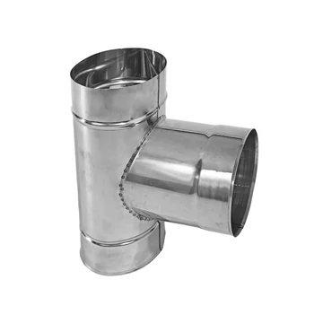 Saválló ovális becsatlakozó - lapjára - Átmérő: Ø150 mm-től választható méretben!