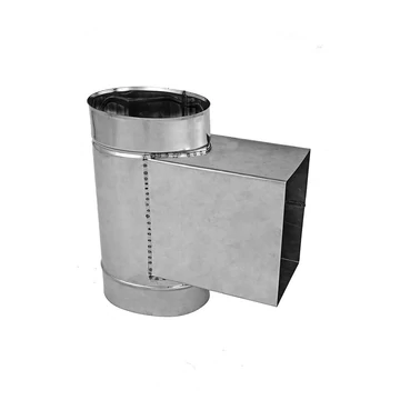 Saválló ovális tisztító idom - élére - Átmérő: Ø150 mm-től választható méretben!