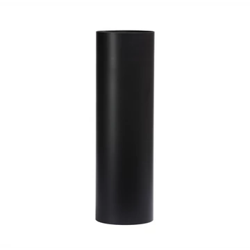 FÜSTCSŐ EGYENES KONDENZÁCIÓ ELLENI VÉDELEMMEL 120MM 50CM FEKETE FÜSTCSŐ EGYENES KONDENZÁCIÓ ELLENI VÉDELEMMEL 120MM 50CM FEKETE