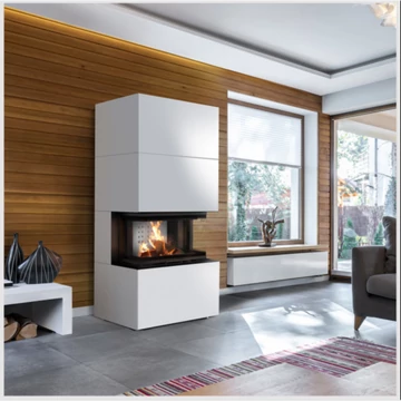 HOME EASY BOX FEHÉR KÉSZ DESIGN KANDALLÓ
