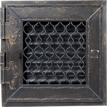 RETRO SZELLŐZŐRÁCS GRAFIT 22X22cm (ZÁRT)