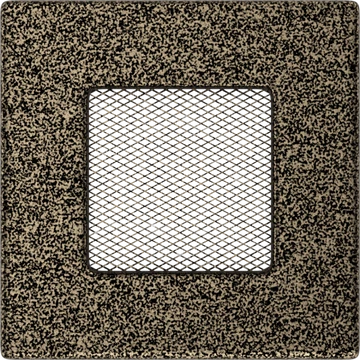 EGYSZERŰ SZELLŐZŐRÁCS FEKETE-ARANY 11x11cm EGYSZERŰ SZELLŐZŐRÁCS FEKETE-ARANY 11x11cm