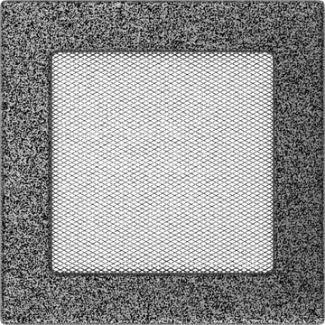 EGYSZERŰ SZELLŐZŐRÁCS FEKETE-EZÜST 17X17cm EGYSZERŰ SZELLŐZŐRÁCS FEKETE-EZÜST 17X17cm