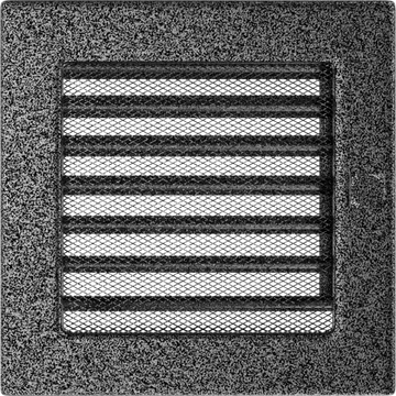EGYSZERŰ SZELLŐZŐRÁCS FEKETE-EZÜST 17X17cm ZSALUS EGYSZERŰ SZELLŐZŐRÁCS FEKETE-EZÜST 17X17cm ZSALUS