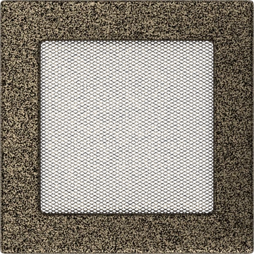 EGYSZERŰ SZELLŐZŐRÁCS FEKETE-ARANY 17X17cm EGYSZERŰ SZELLŐZŐRÁCS FEKETE-ARANY 17X17cm