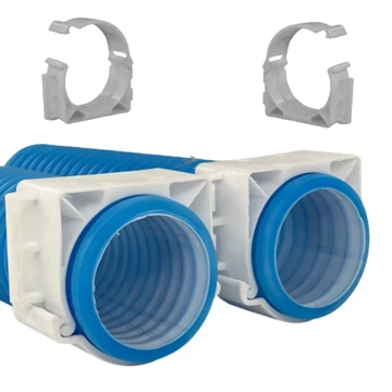 Gyorscsatlakozós csőrögzítő szellőztető rendszer 75 mm-es csőhöz, fehér, összekapcsolható