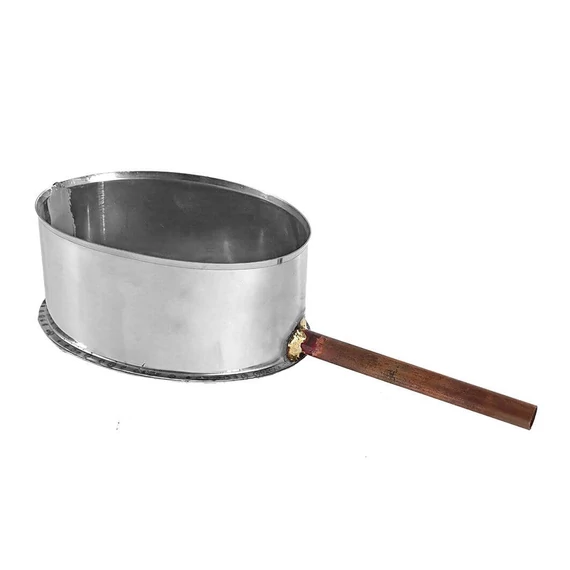 Saválló ovális kondenz idom - élére - Átmérő: Ø180 mm!