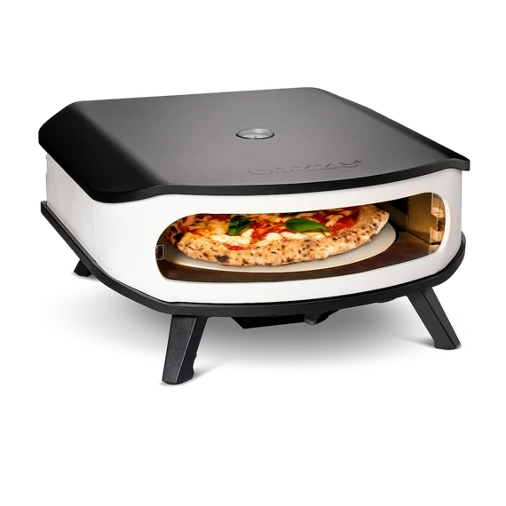 COZZE Forgózsámolyos Gázlángos Pizzakemence 17″ (integrált hőmérővel)
