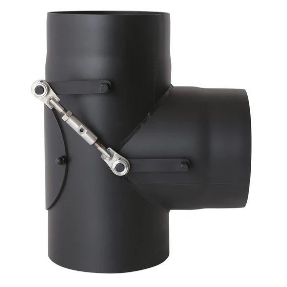 FÜSTGÁZ IRÁNY VÁLTÓ 180MM 90° TISZTÍTÓVAL