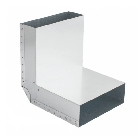 TÉGLALAP CSATORNA KÖNYÖK TÉRBELI FIX 90° 200x90