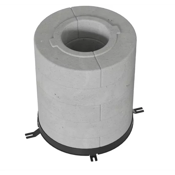 HŐTÁROLÓ BETON GYŰRŰ TORA/L KÁLYHÁKHOZ 10DB 5 RÉTEGŰ 150Ø