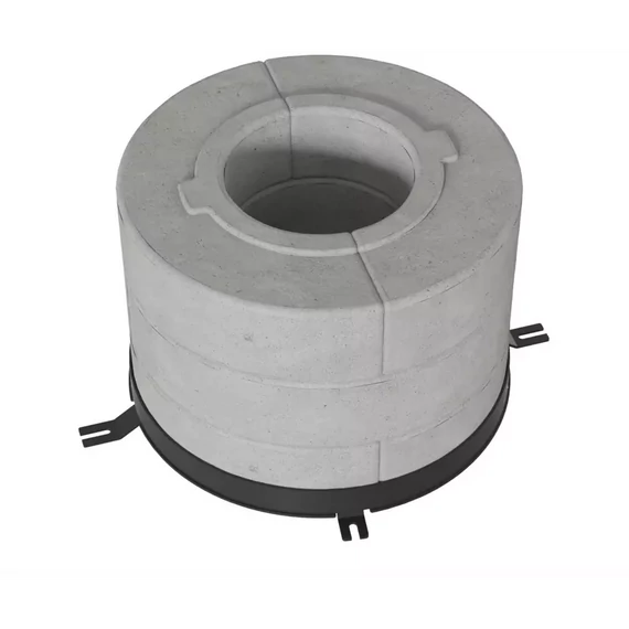 HŐTÁROLÓ BETON GYŰRŰ TORA/M KÁLYHÁKHOZ 6DB 3 RÉTEGŰ 150Ø