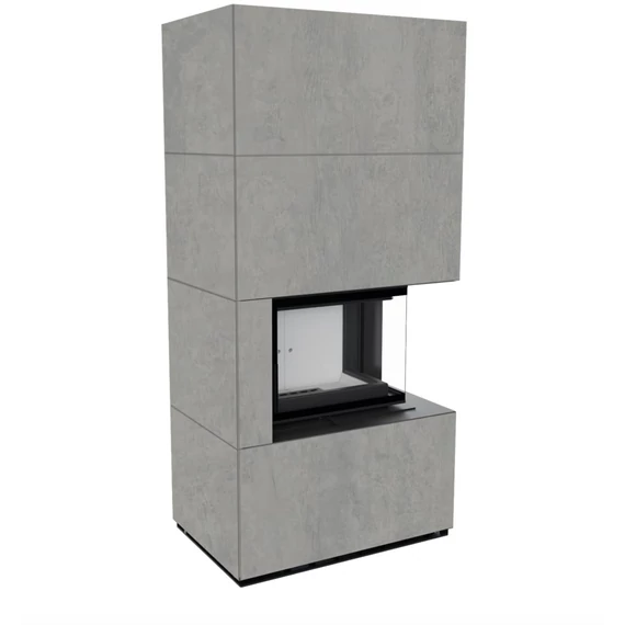 KRATKI FLOKI BOX 8 kW CEMENTO GRIGIO