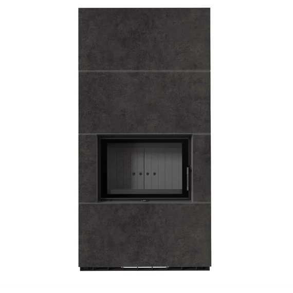 KRATKI FLOKI BOX 8 kW FOKOS GRAFIT KANDALLÓ KŐ BURKOLATTAL FEKETE BELSŐVEL