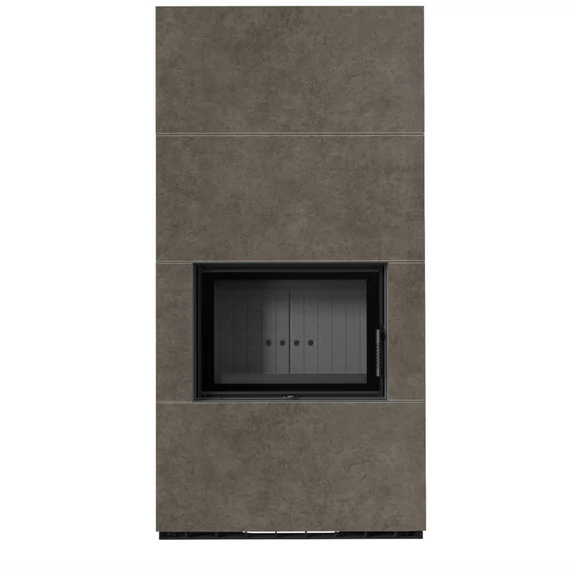 KRATKI FLOKI BOX 8 kW NATURALI GRIGIA KANDALLÓ KŐ BURKOLATTAL FEKETE BELSŐVEL