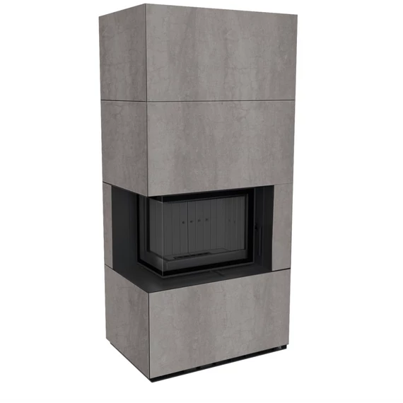 KRATKI FLOKI BOX 8 kW NATURALI GRIGIA KANDALLÓ KŐ BURKOLATTAL BALOS