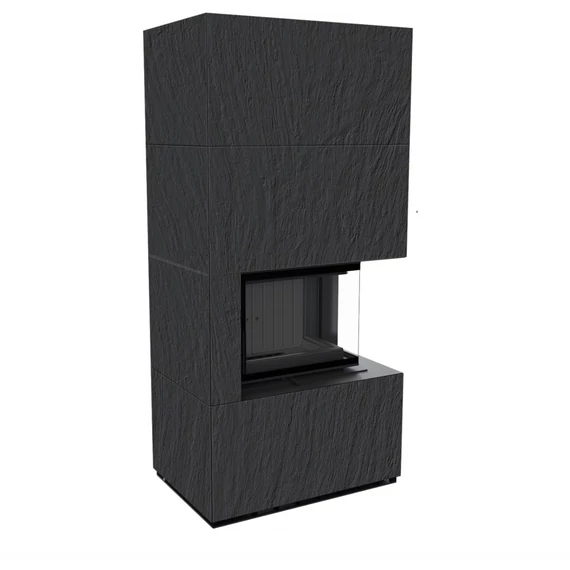 KRATKI FLOKI BOX 8 kW NATURALI NERO KANDALLÓ KŐ BURKOLATTAL JOBBOS