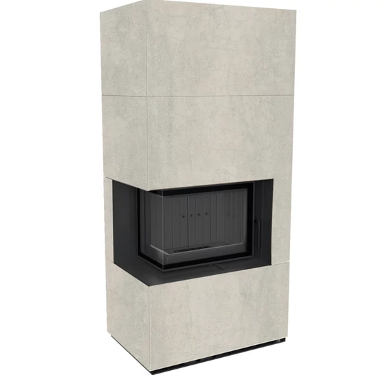 KRATKI FLOKI BOX 8 kW NATURALI PERLA KANDALLÓ KŐ BURKOLATTAL BALOS FEKETE BELSŐVEL