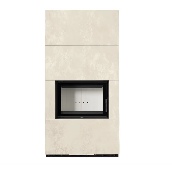 KRATKI FLOKI BOX 8 kW OXIDE BIANCO KANDALLÓ KŐ BURKOLATTAL