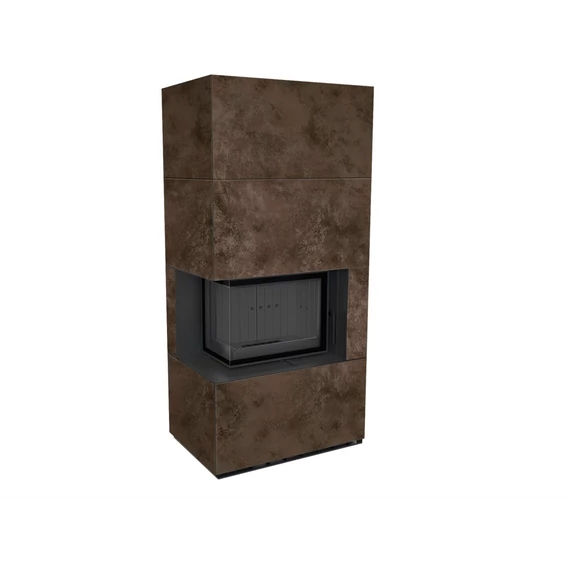KRATKI FLOKI BOX 8 kW OXIDE MORO KANDALLÓ KŐ BURKOLATTAL BALOS FEKETE BELSŐVEL