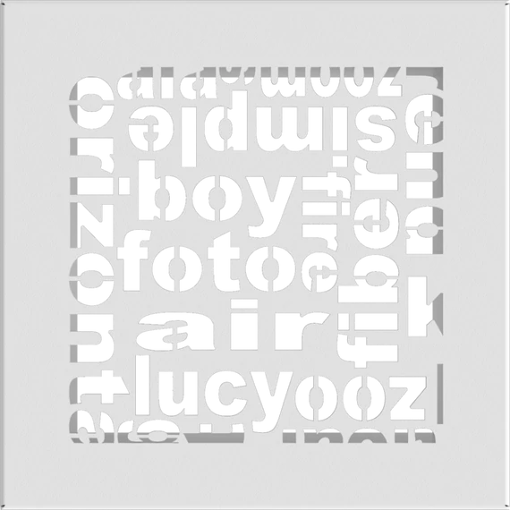 ABC SZELLŐZŐRÁCS FEHÉR 17x17cm