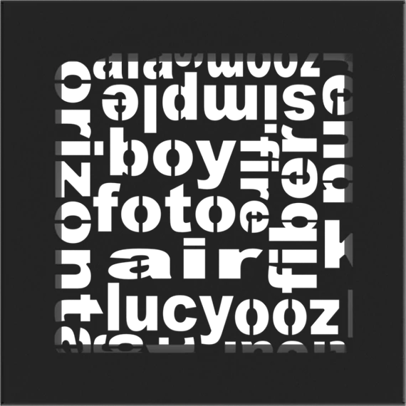 ABC SZELLŐZŐRÁCS FEKETE 17x17cm