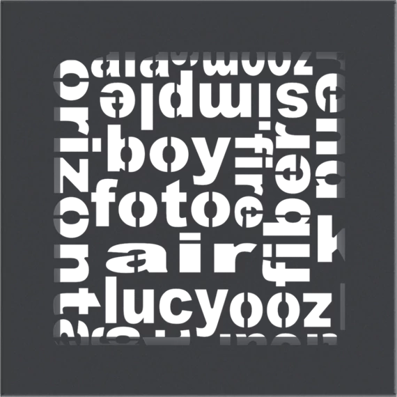 ABC SZELLŐZŐRÁCS GRAFIT 17x17cm