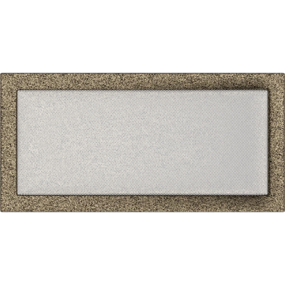 EGYSZERŰ SZELLŐZŐRÁCS FEKETE-ARANY 22X45cm