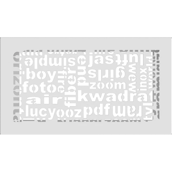 ABC SZELLŐZŐRÁCS FEHÉR 17x30cm