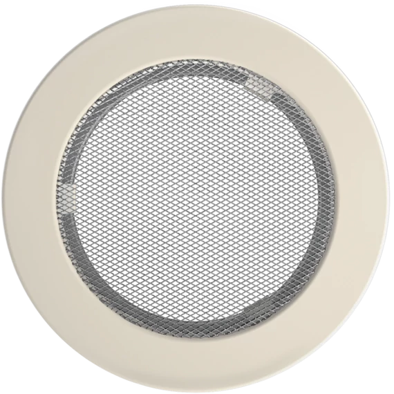 KRÉM KEREK KANDALLÓ SZELLŐZŐRÁCS 150 mm