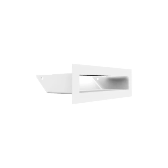 MINIMAL SZELLŐZŐRÁCS FEHÉR 6x20cm HÁTFALLAL