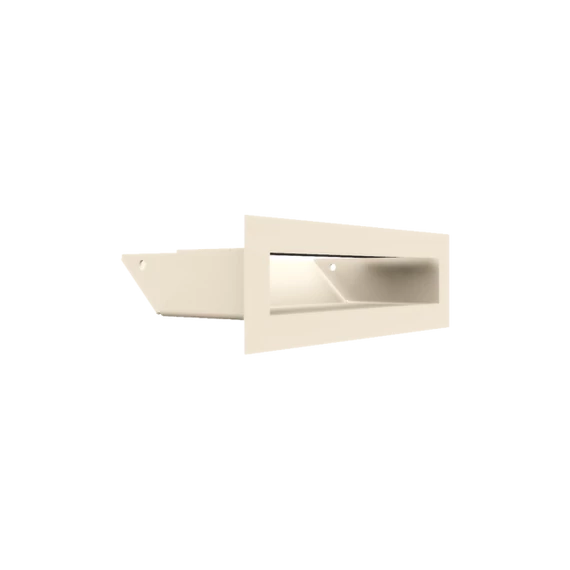 MINIMAL SZELLŐZŐRÁCS KRÉM 6x20cm HÁTFALLAL SLIM
