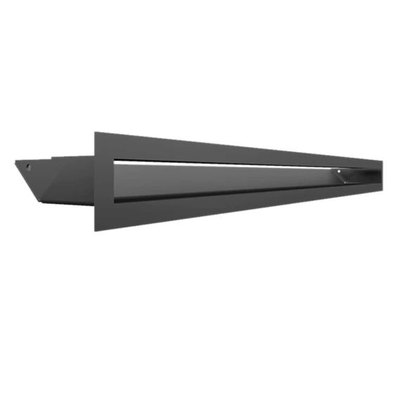 MINIMAL SZELLŐZŐRÁCS GRAFIT 6x80cm HÁTFALLAL SLIM