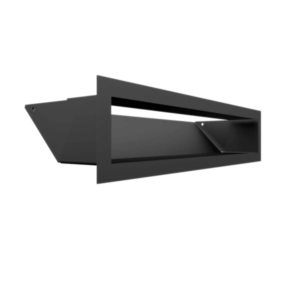 MINIMAL SZELLŐZŐRÁCS FEKETE 9x40cm HÁTFALLAL SF