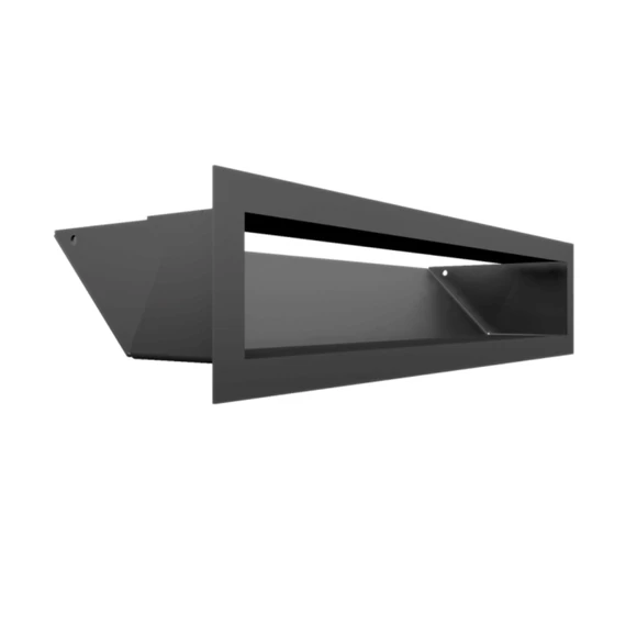 MINIMAL SZELLŐZŐRÁCS GRAFIT 9x40cm HÁTFALLAL