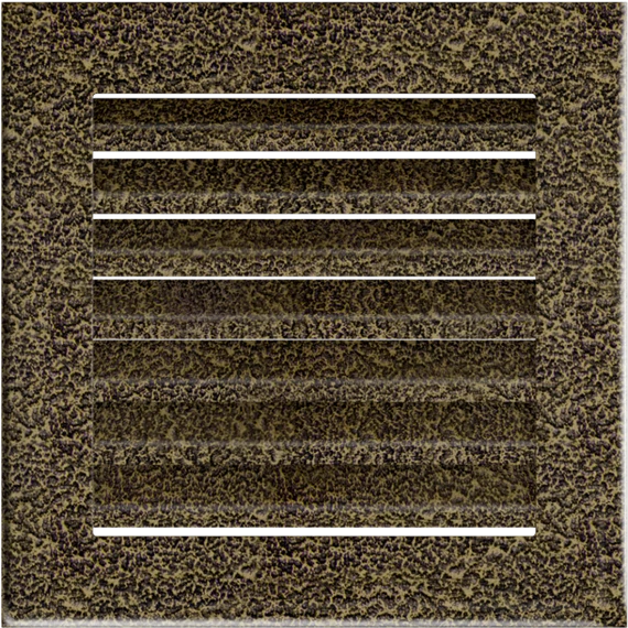 FRESH SZELLŐZŐRÁCS FEKETE-ARANY 17X17cm
