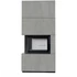 Kép 2/3 - KRATKI FLOKI BOX 8 kW KANDALLÓ CEMENTO GRIGIO