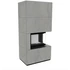 Kép 1/4 - KRATKI FLOKI BOX 8 kW CEMENTO GRIGIO