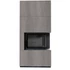 Kép 1/3 - KRATKI FLOKI BOX 8 kW NATURALI GRIGIA KANDALLÓ KŐ BURKOLATTAL JOBBOS FEKETE BELSŐVEL
