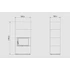 Kép 4/4 - KRATKI FLOKI BOX 8 kW NATURALI GRIGIA KANDALLÓ KŐ BURKOLATTAL JOBBOS