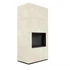 Kép 3/5 - KRATKI FLOKI BOX 8 kW OXIDE BIANCO KANDALLÓ KŐ BURKOLATTAL FEKETE BELSŐVEL