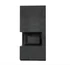 Kép 1/3 - KRATKI FLOKI BOX 8 kW OXIDE NERO KANDALLÓ KŐ BURKOLATTAL BALOS FEKETE BELSŐVEL