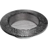 Kép 2/3 - EZÜST-FEKETE KEREK KANDALLÓ SZELLŐZŐRÁCS 125mm