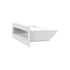 Kép 2/7 - MINIMAL SZELLŐZŐRÁCS FEHÉR 6x20cm  HÁTFALLAL