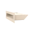 Kép 3/7 - MINIMAL SZELLŐZŐRÁCS KRÉM  6x20cm  HÁTFALLAL SLIM