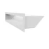 Kép 2/6 - MINIMAL SZELLŐZŐRÁCS FEHÉR 9x40cm HÁTFALLAL SF